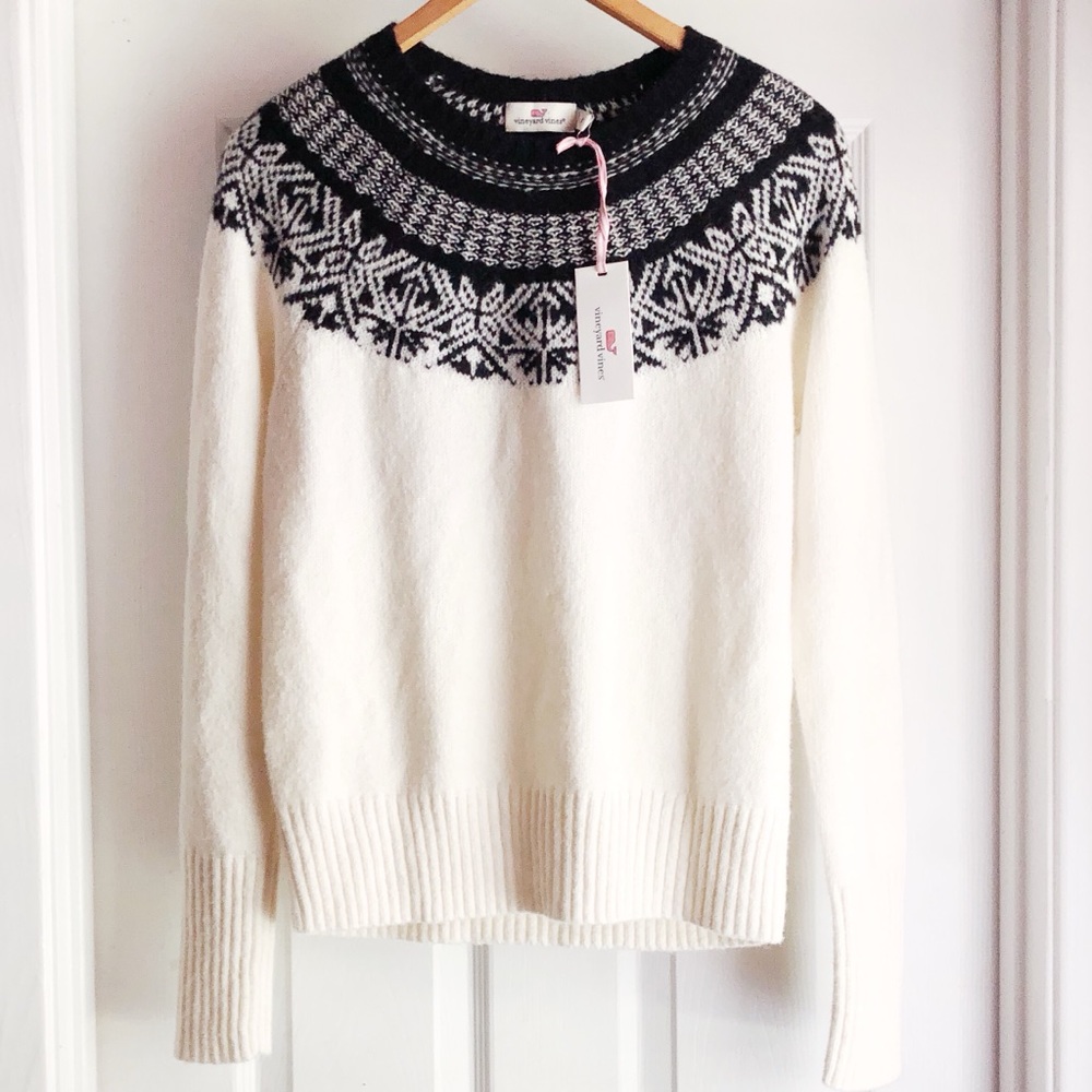 Vineyard Vines Nordic Fair Isle Sweater Size Small